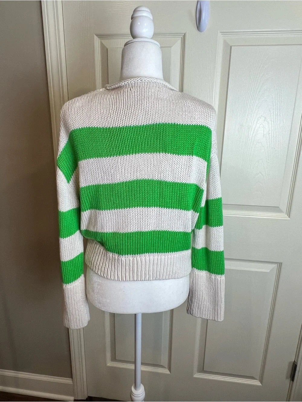 Banana Republic Striped Cotton Roll Neck Knit Sweater XS